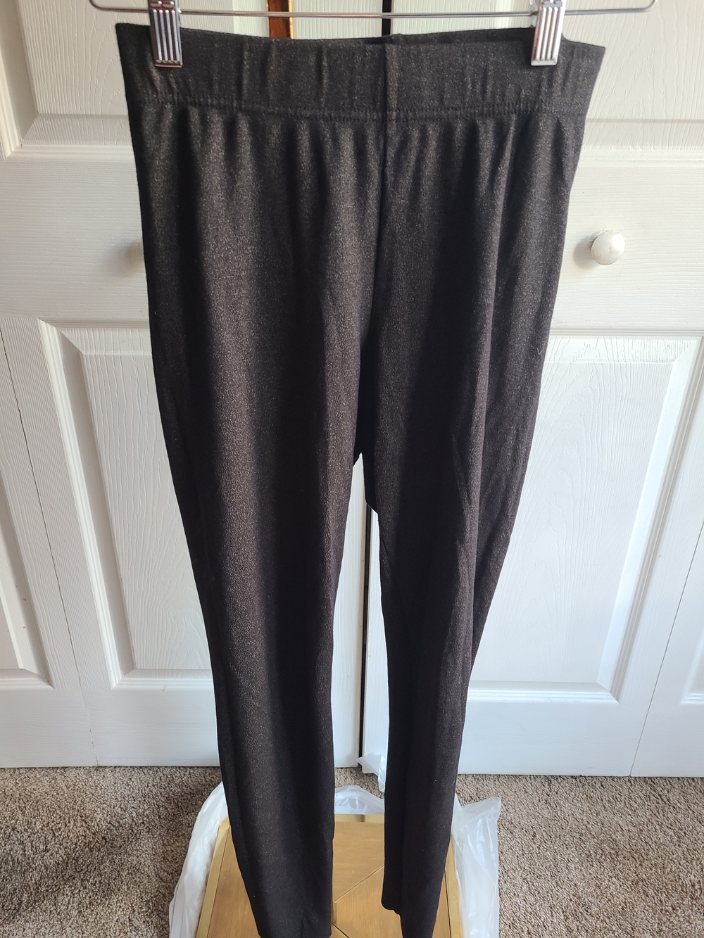Old Navy Black Shimmer Ponte Pull-On Leggings